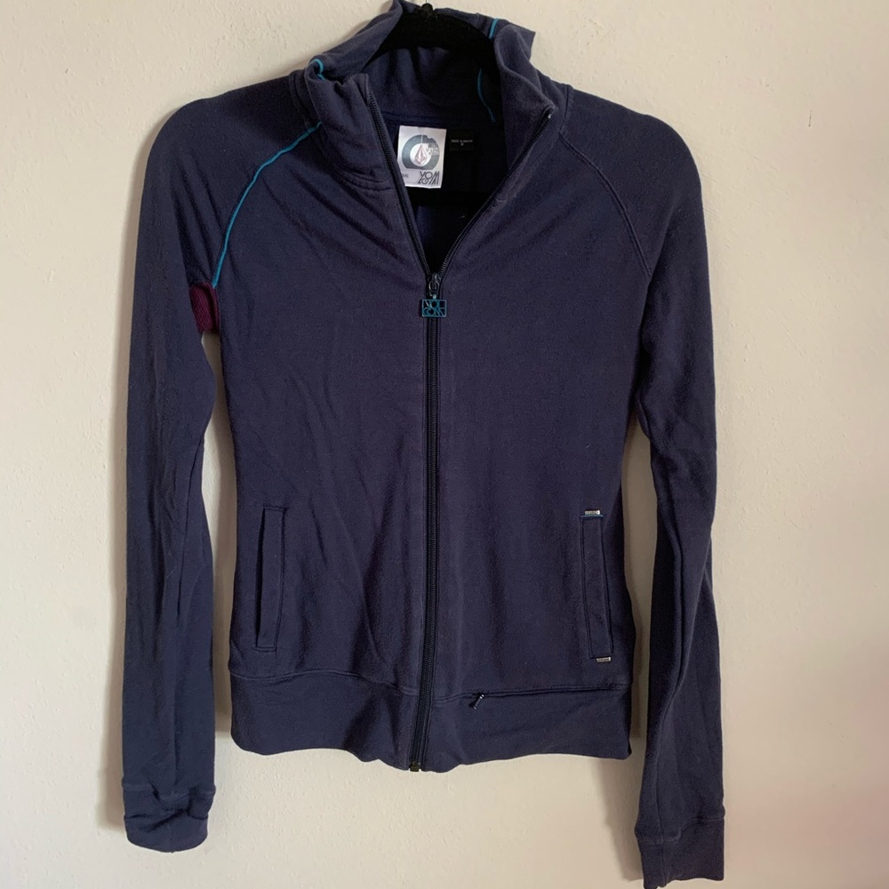 Volcom Navy Zenmaster Zip Up Jacket